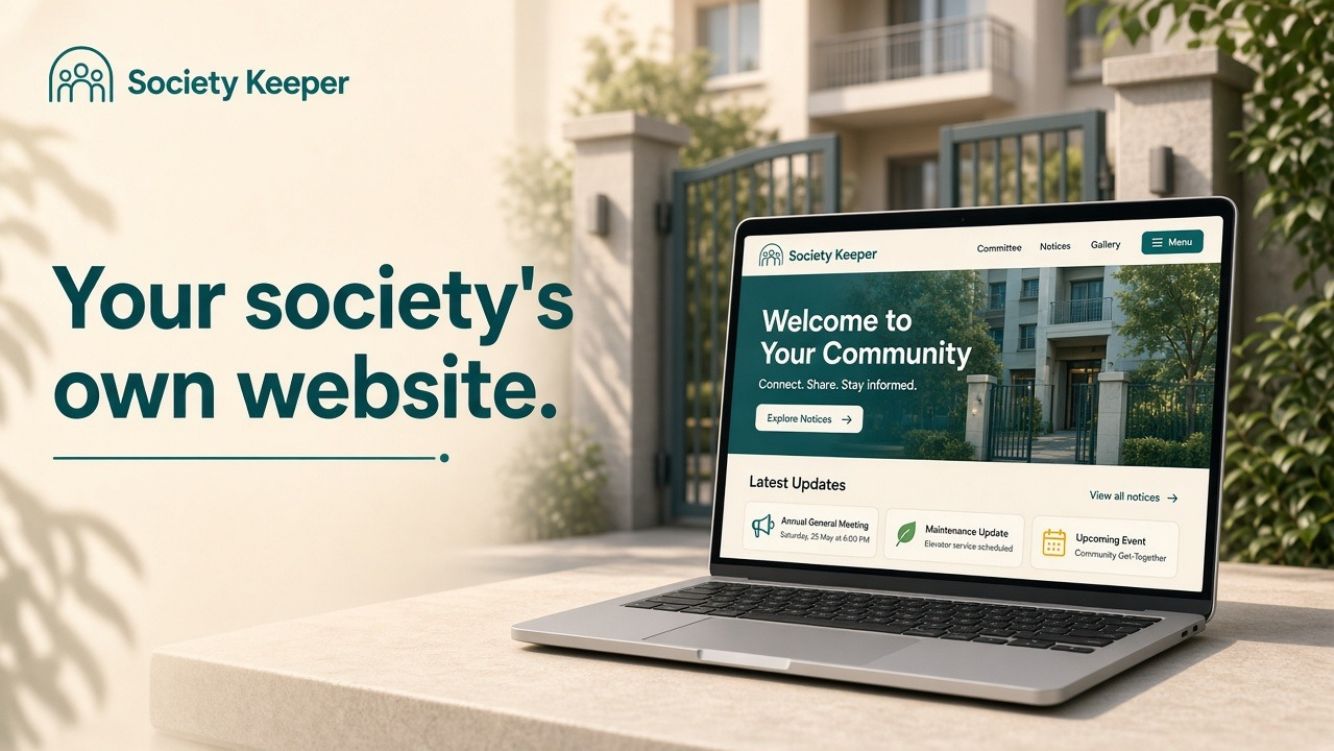 Your society's own website