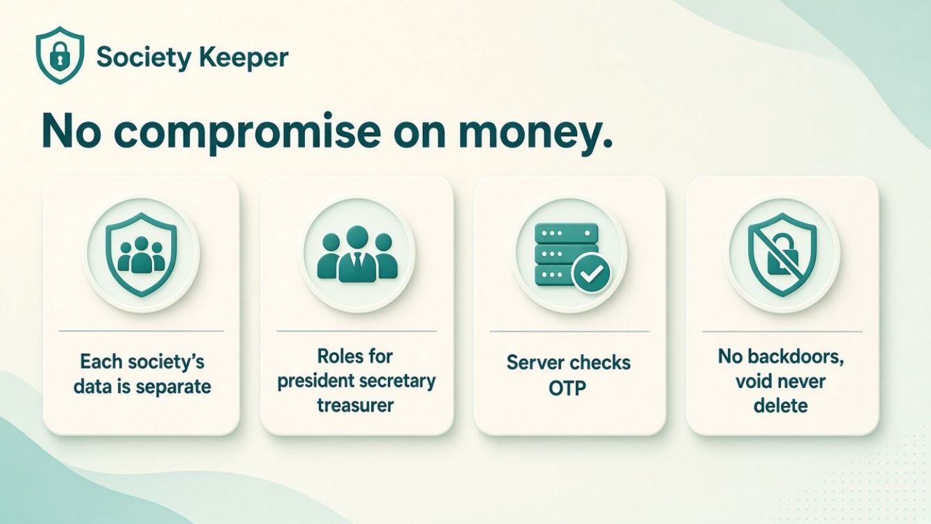 No compromise on money