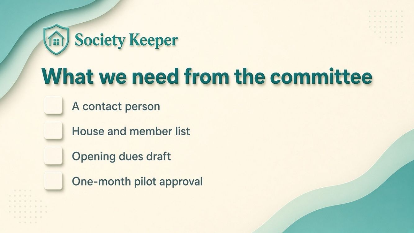 What we need from the committee